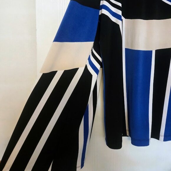 Chico's vibrant L/S tunic top geometric pattern Size‎ 2/L - Picture 4 of 5